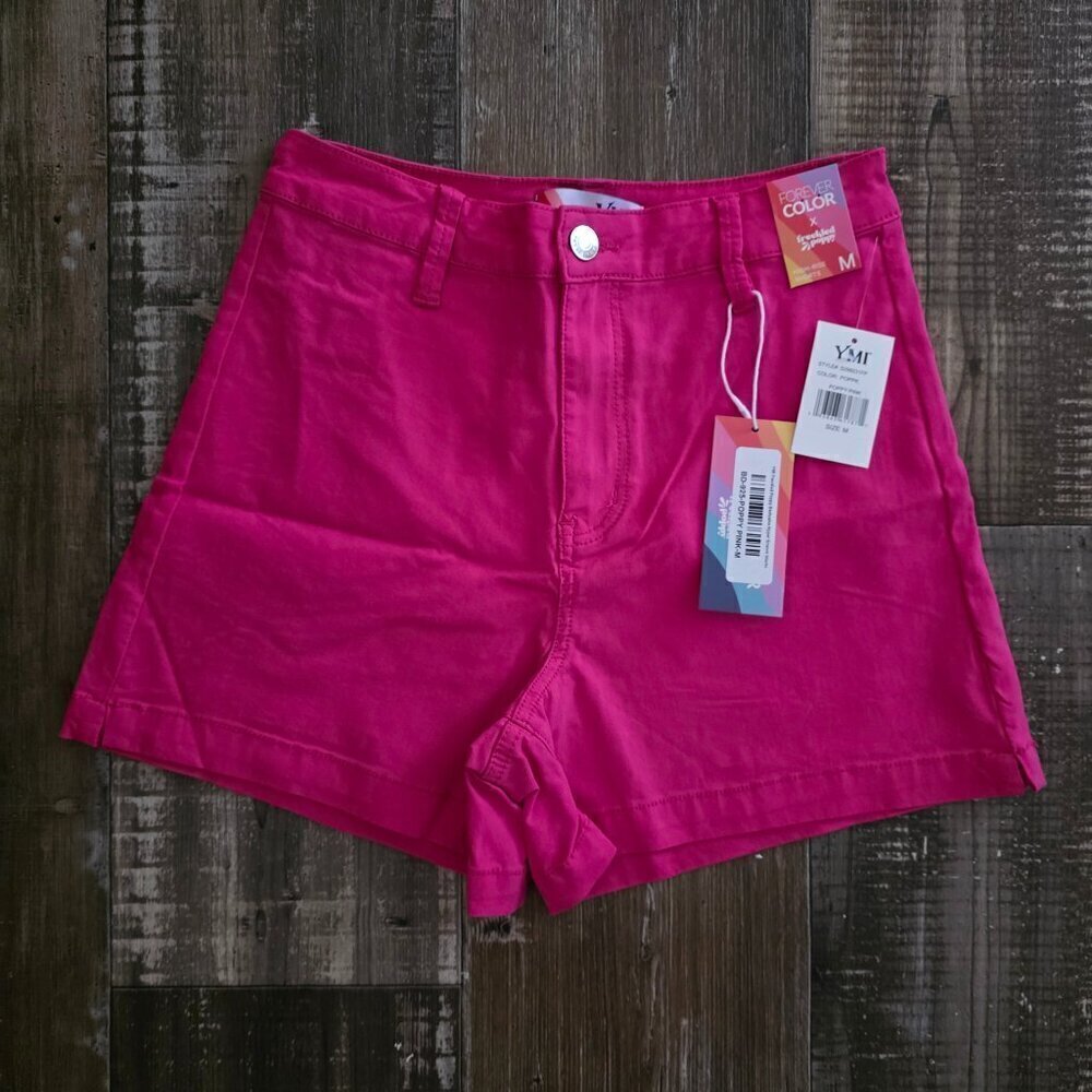 YMI Forever Color Woman's Shorts Poppy Pink NWT Medium - Picture 1 of 7